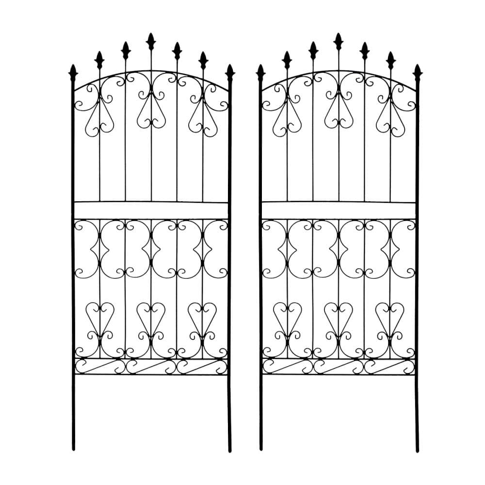 アイアンローズフェンス１５０　ロータイプ　ダークブラウン　２枚組　ＲＳ０１２Ｌ－２Ｐ－ＤＢＲ