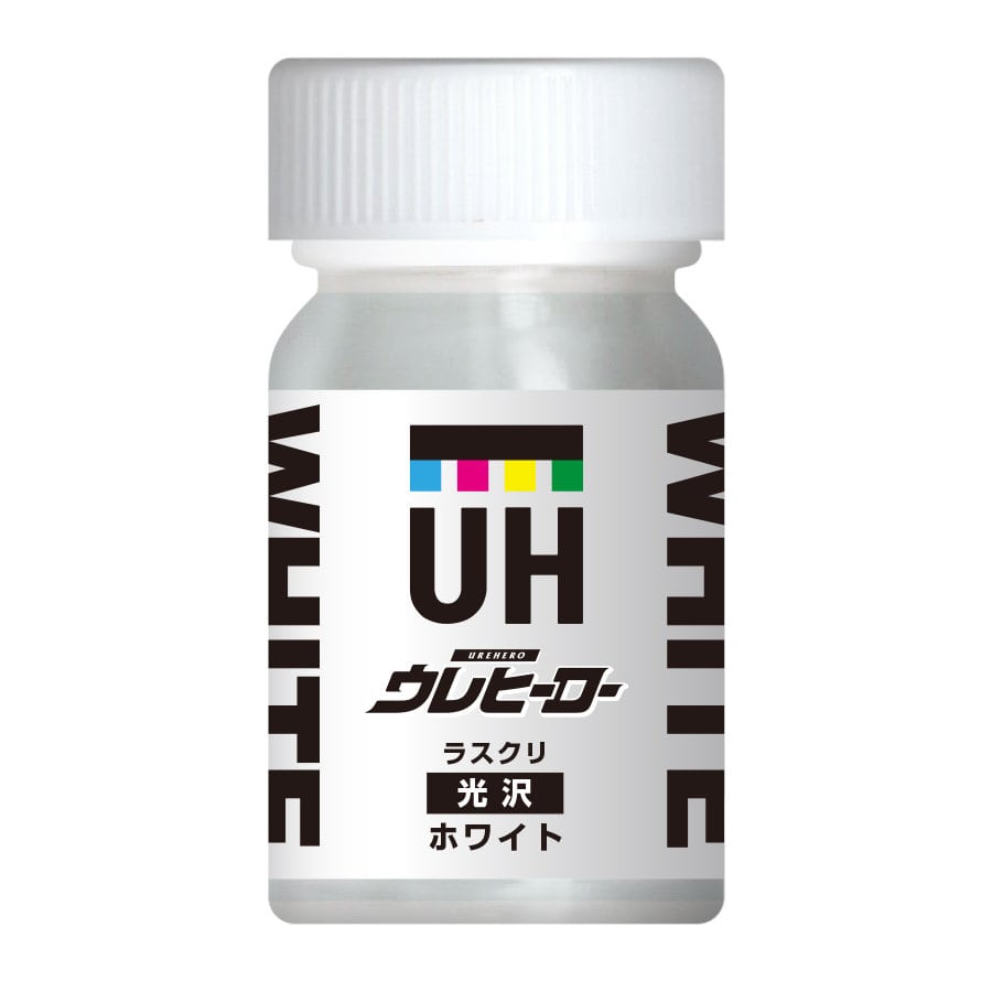 斎藤塗料　ウレヒーロー　ラスクリ　１００１　１５ｍＬ　ホワイト　光沢