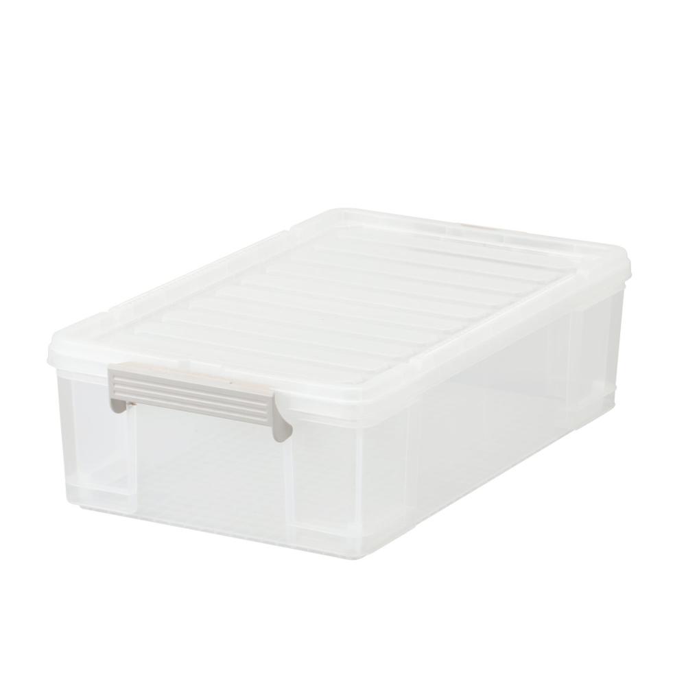 積み重ねできる丈夫な収納ボックス　奥行７２ｃｍ　浅型