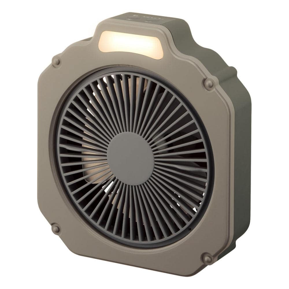 ドウシシャ　アウトドアファン　ウインドギヤ　１４ｃｍタイプ　ブラウン