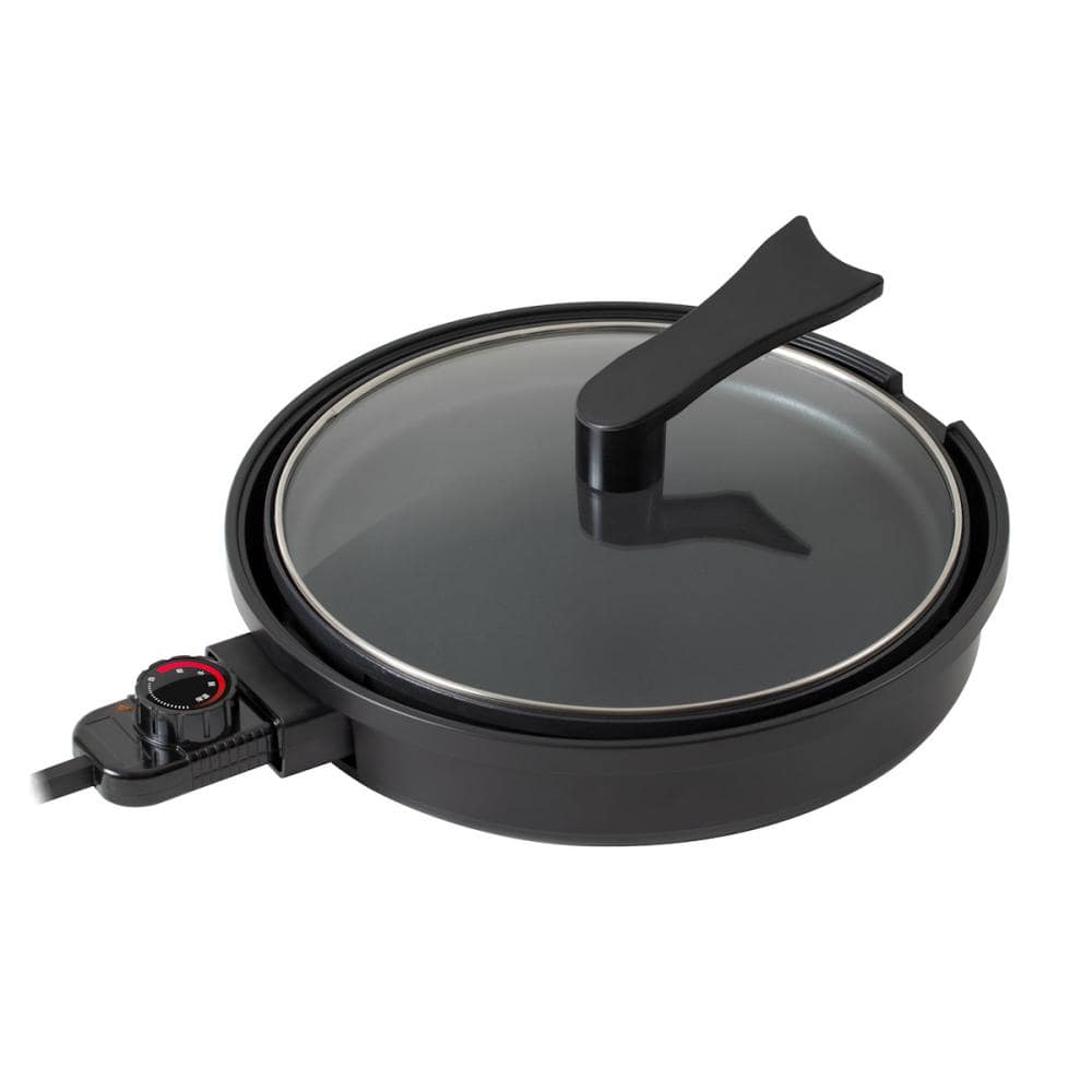 ＹＡＭＡＺＥＮ（山善）　ホットプレート　直径約２６ｃｍ　ブラック　ＹＨＬ－Ｓ１００（Ｂ）