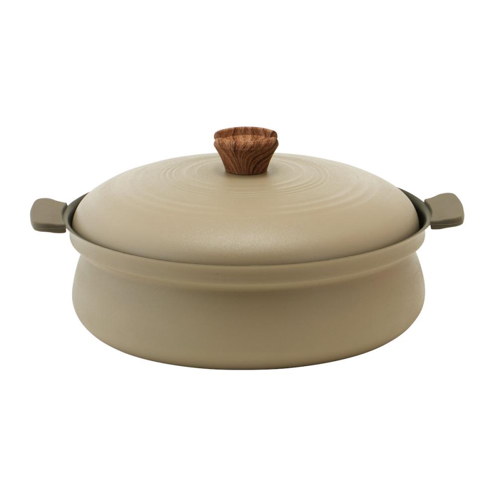 アテーナライフ　具材がたっぷり入るドーム型蓋土鍋風卓上鍋　３０ｃｍ