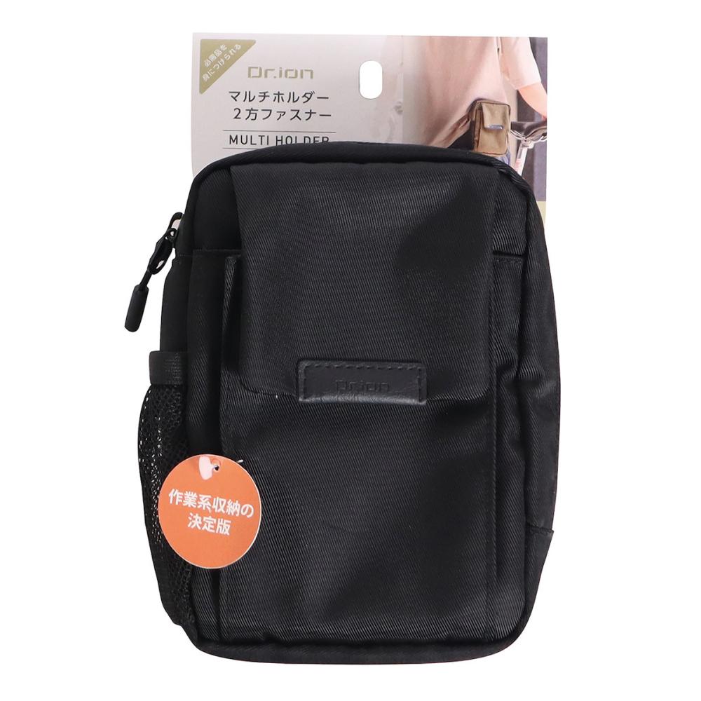 クツワ　マルチホルダー２方ファスナー　ブラック