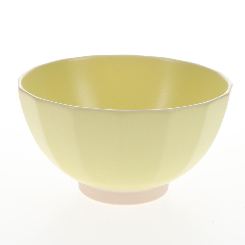 アテーナライフ　塗り分け茶碗　ナチュラルスタイル　レモンシフォン