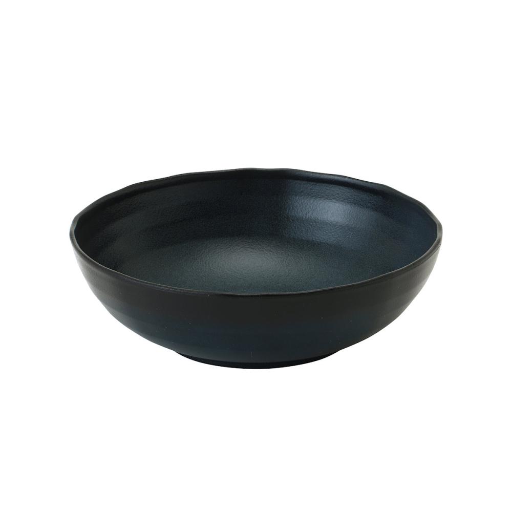 アテーナライフ　撥水抗菌・滑り止め加工　小鉢　１６．５ｃｍ　藍帯黒