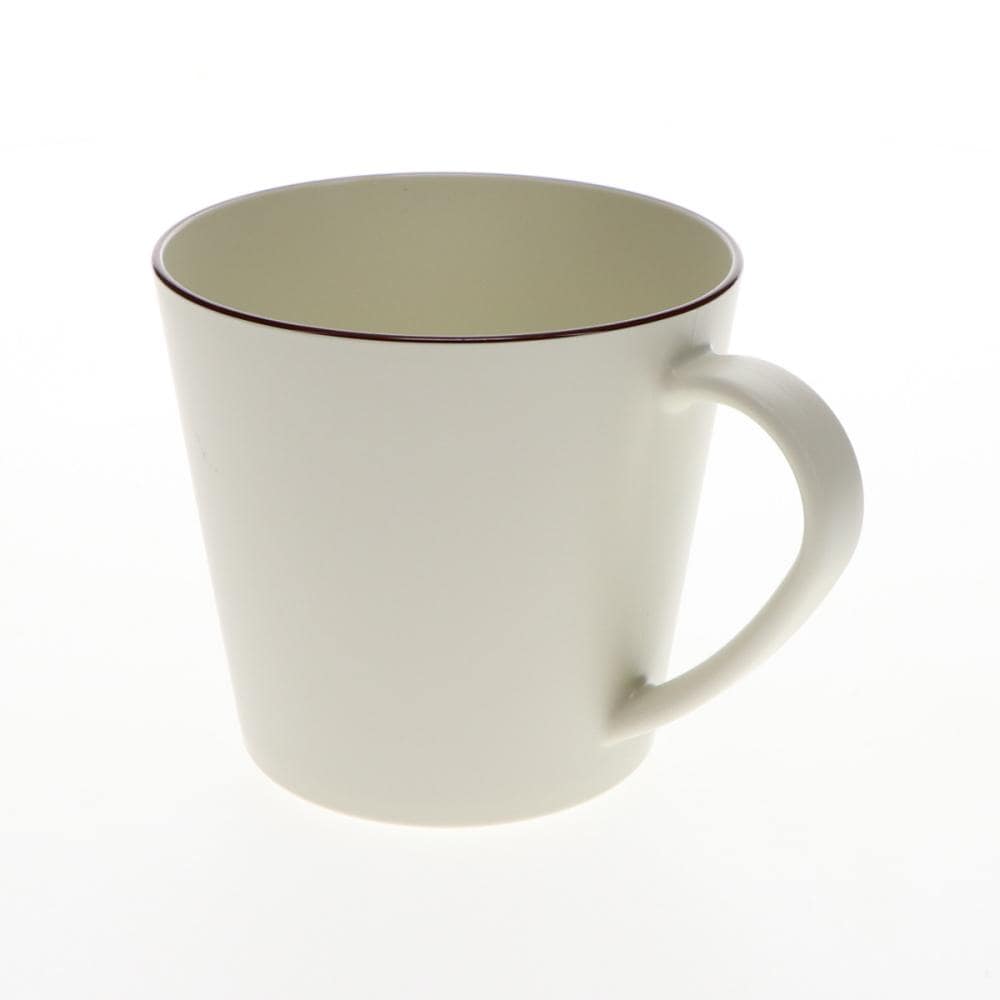 アテーナライフ　撥水抗菌・滑り止め加工　マグカップ　ブラウンライン