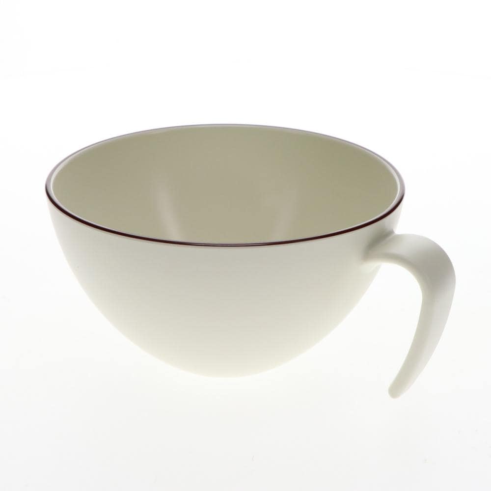 アテーナライフ　撥水抗菌・滑り止め加工　手付カップ　ブラウンライン