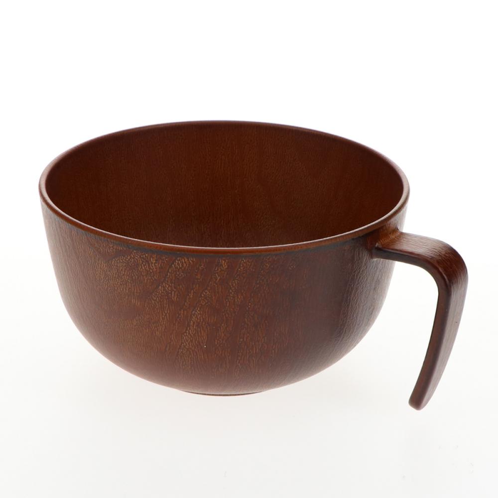 アテーナライフ　撥水抗菌・滑り止め加工　スープカップ　木目