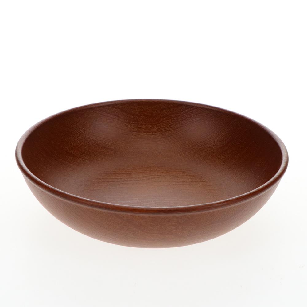 アテーナライフ　撥水抗菌・滑り止め加工　深皿　１６ｃｍ　木目