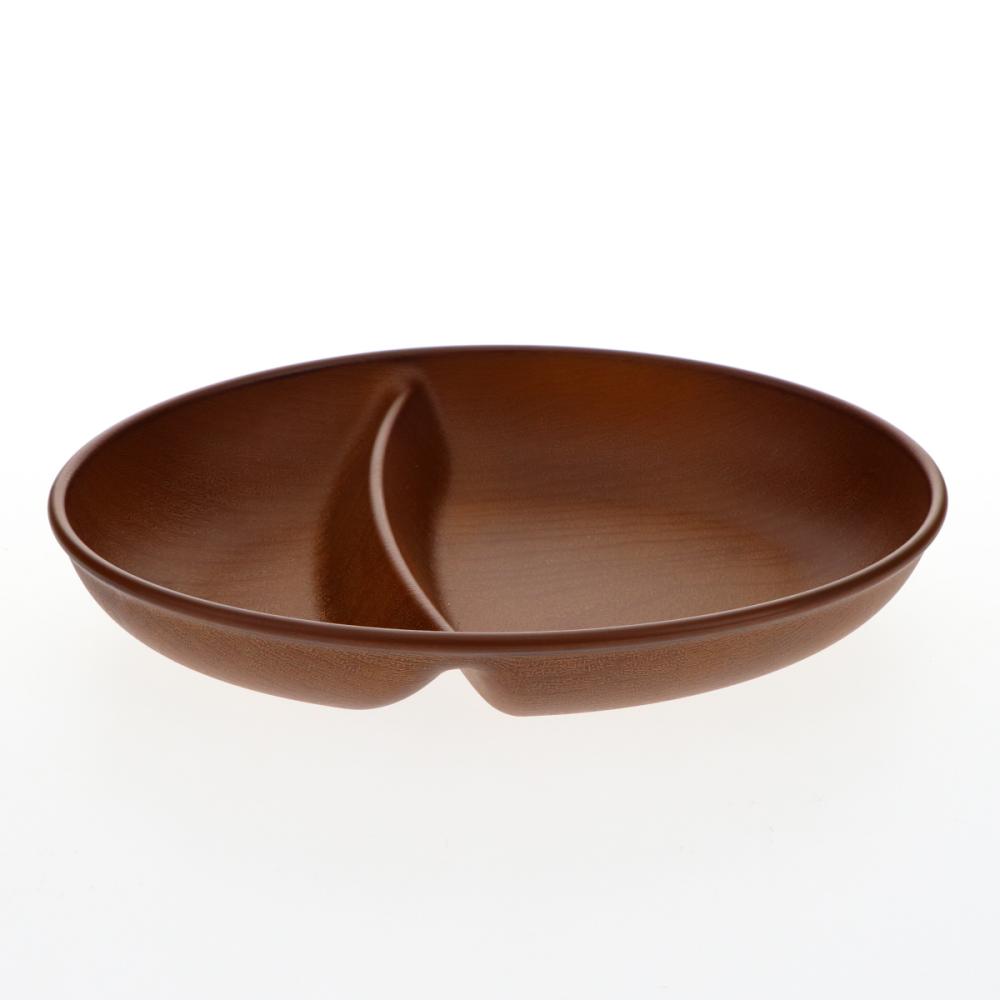 アテーナライフ　撥水抗菌・滑り止め加工　小判ランチプレート　木目