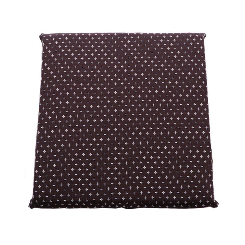 イケヒコ　三層座布団　詩織　ブラウン　５５×５９ｃｍ