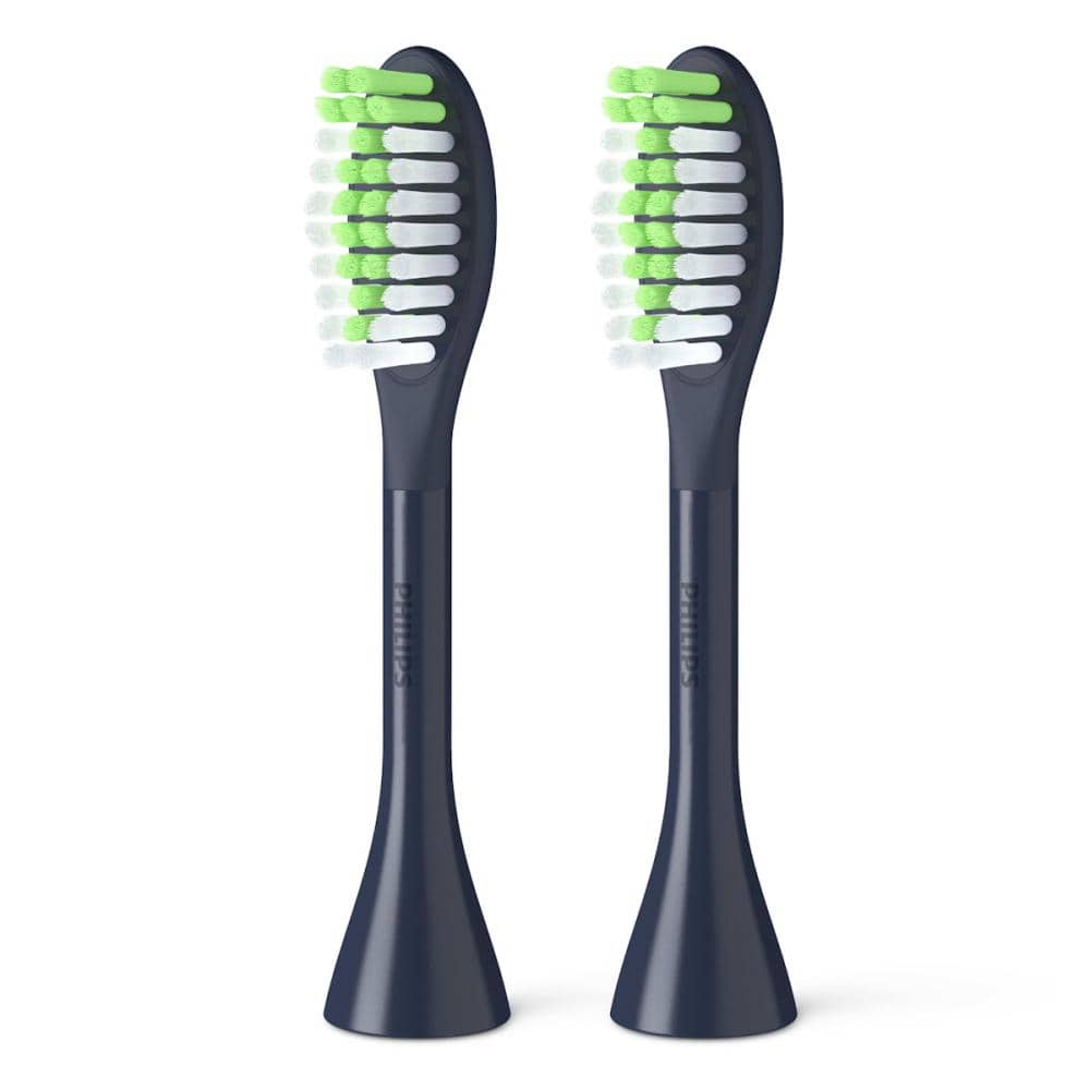 フィリップス　ＰｈｉｌｉｐｓＯｎｅ専用ブラシヘッド　２本入り　ミッドナイトブルー　ＢＨ１０２２／０４