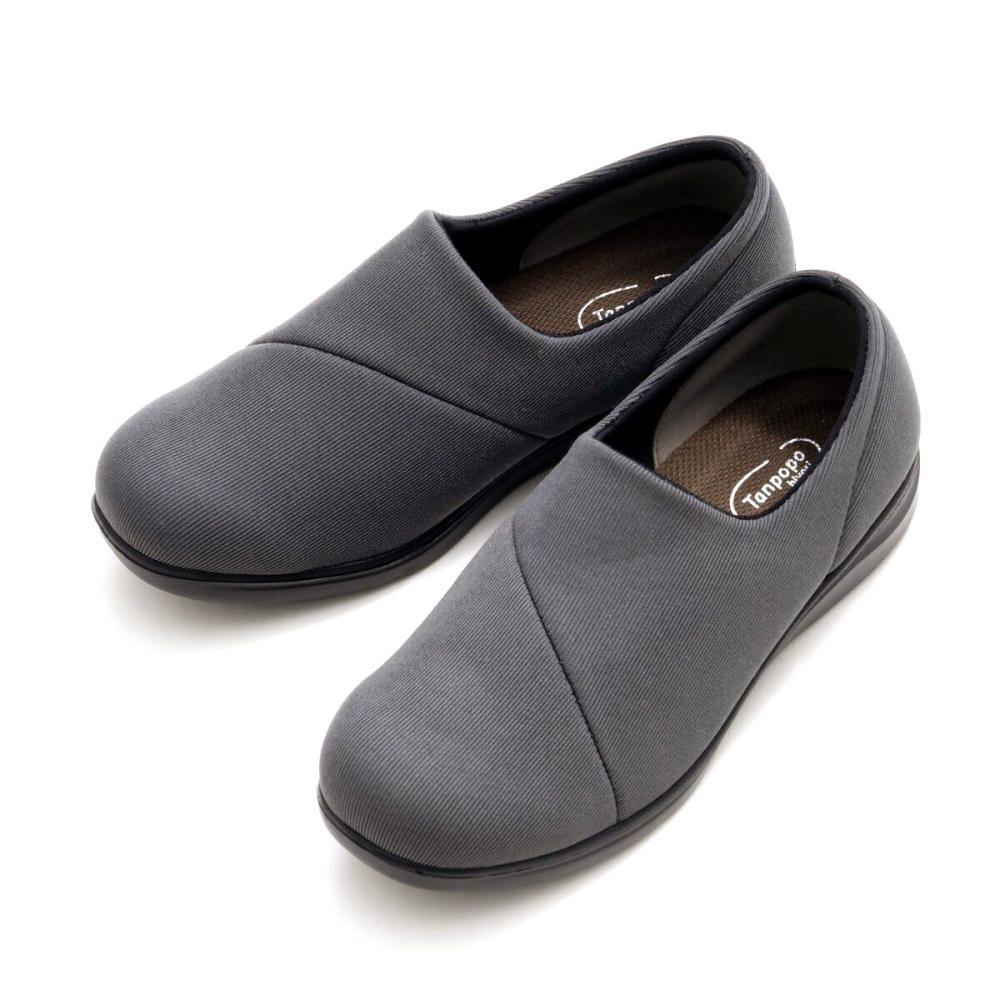 徳武産業　弾むソフトスリップオン　タンポポ日和　グレー　Ｍ