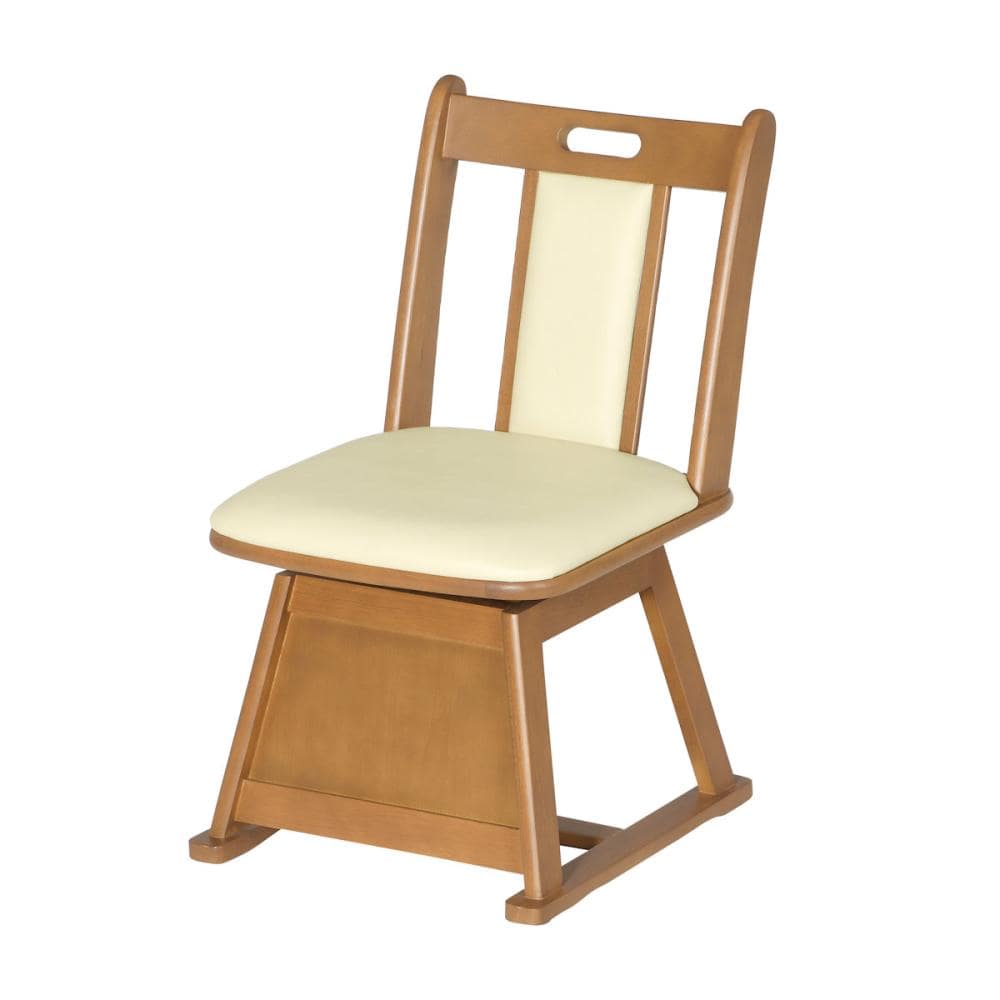 Ｊｅｎｉｘ（ジェニックス）　ダイニングこたつ用チェア　フロックス　回転式　ブラウン