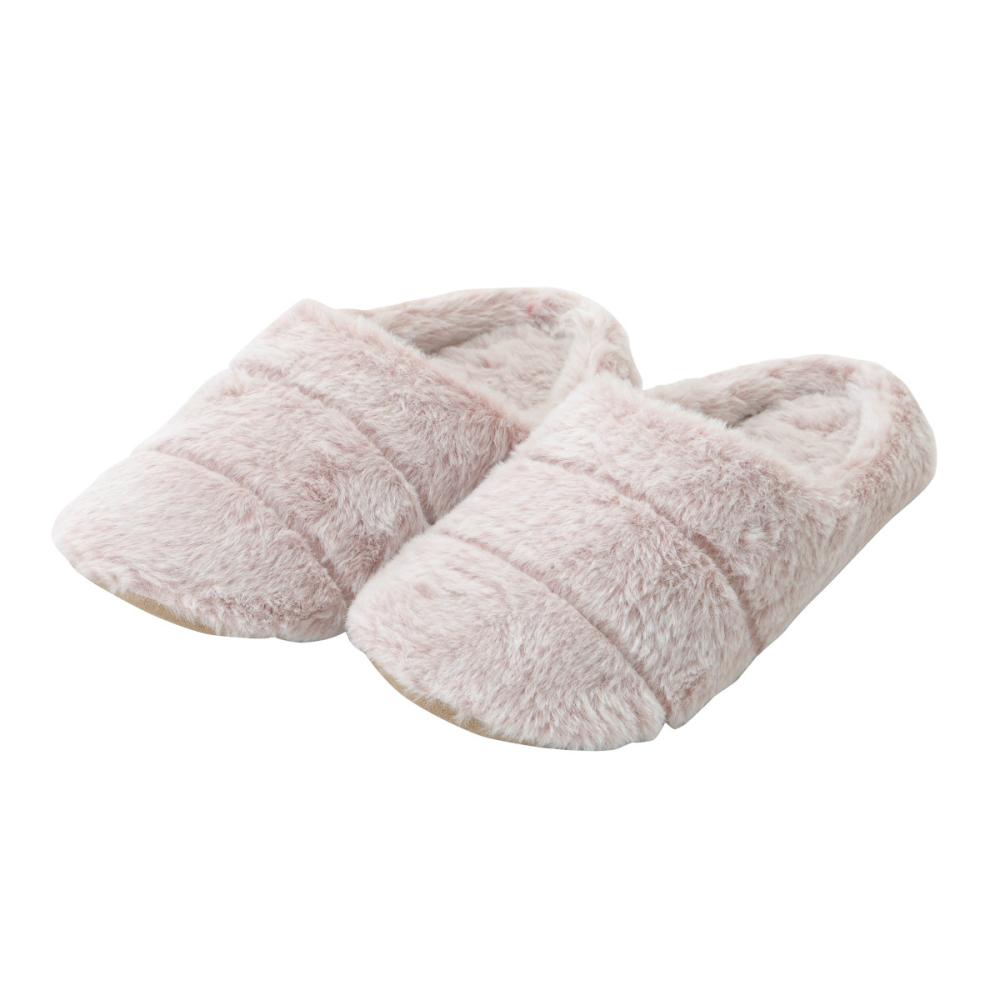 アテーナライフ　ふわもこボアスリッパ　チャームピンク　Ｍ