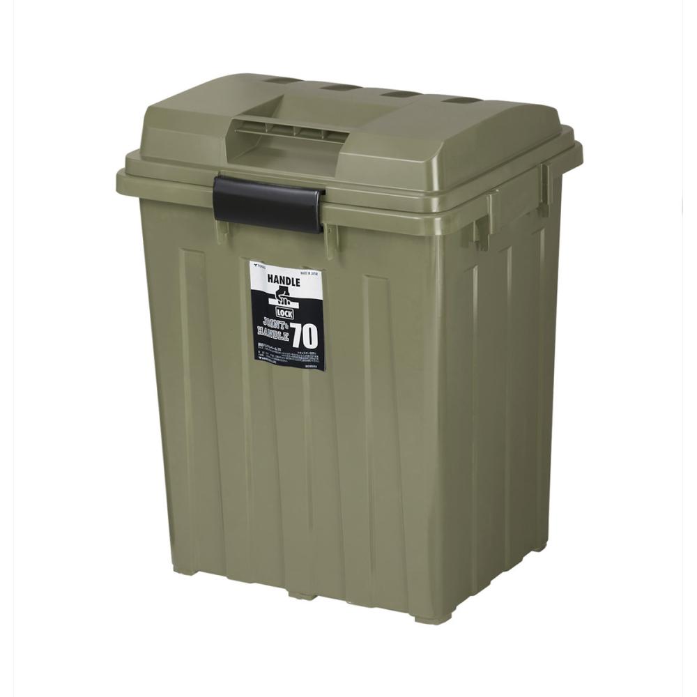 連結ハンドルペール　７０型　カーキグリーン