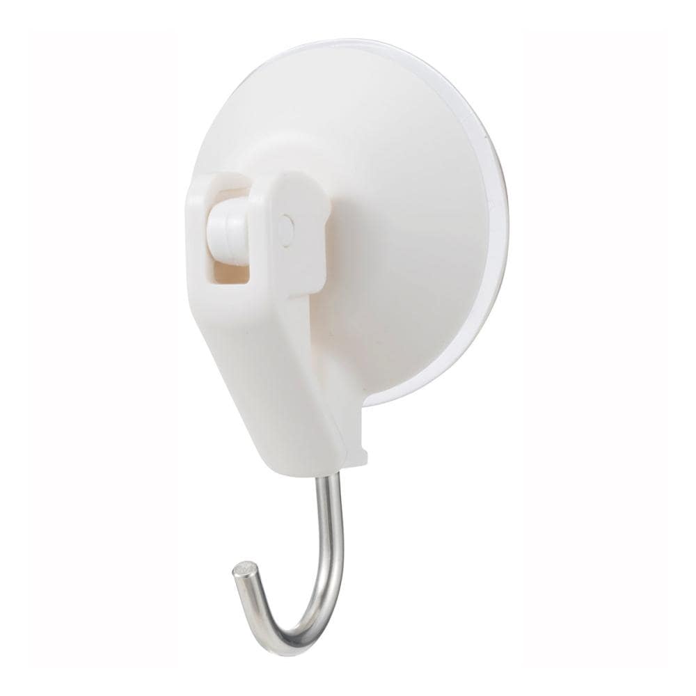 レック　レバー式吸盤ツールフック　（小）　ホワイト　２個入り