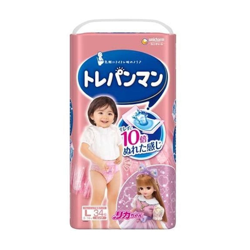 ユニ・チャーム　トレパンマン　ピンク　Ｌ　３４枚