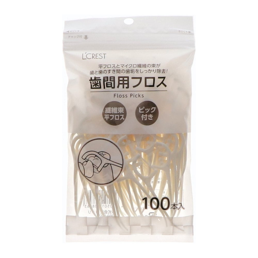 Ｌ’ＣＲＥＳＴ（ルクレスト）　歯間用フロス　１００本入り