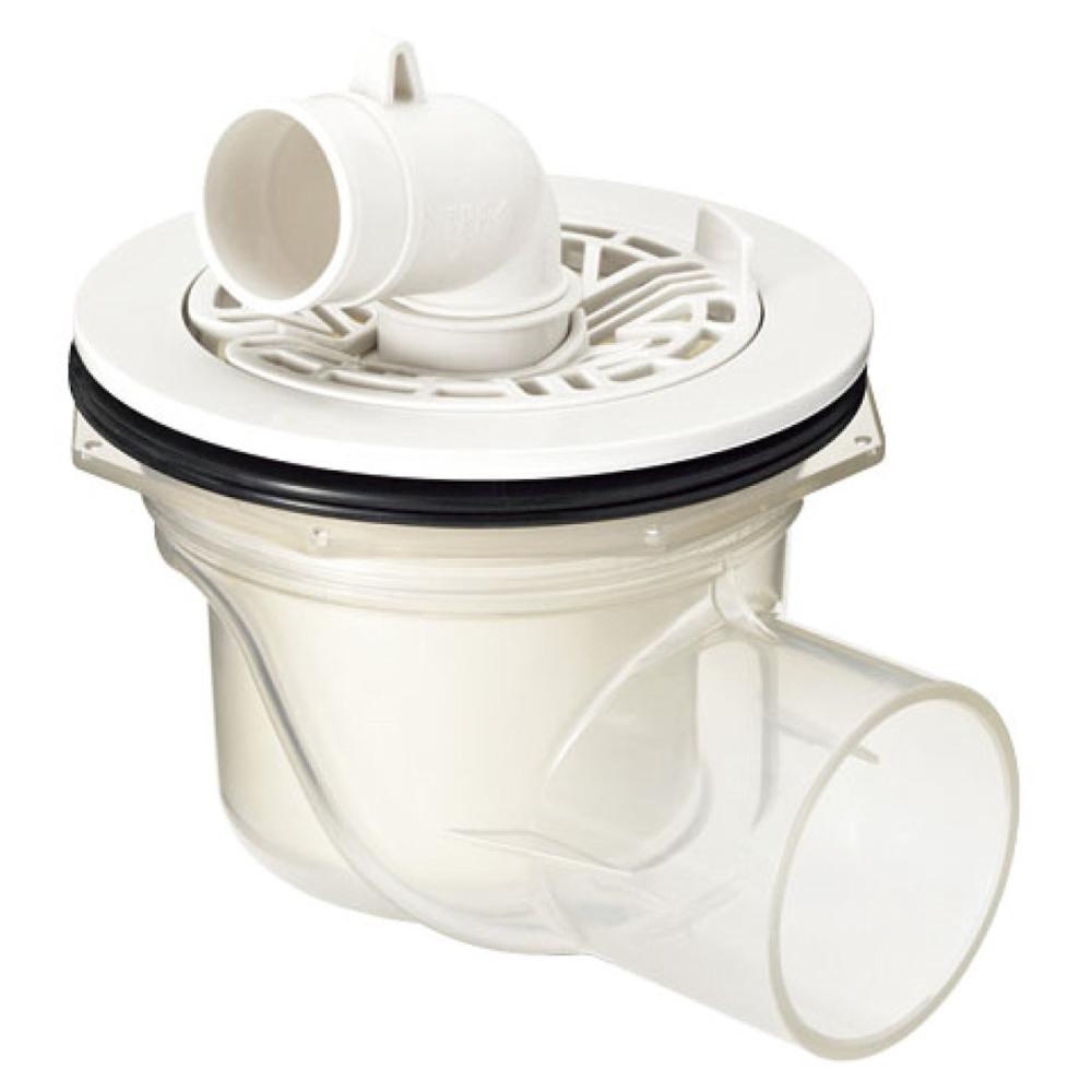 ＬＩＸＩＬ　洗濯機パン用排水トラップ　ヨコビキ透明　ＴＰ－５４／ＦＷ１