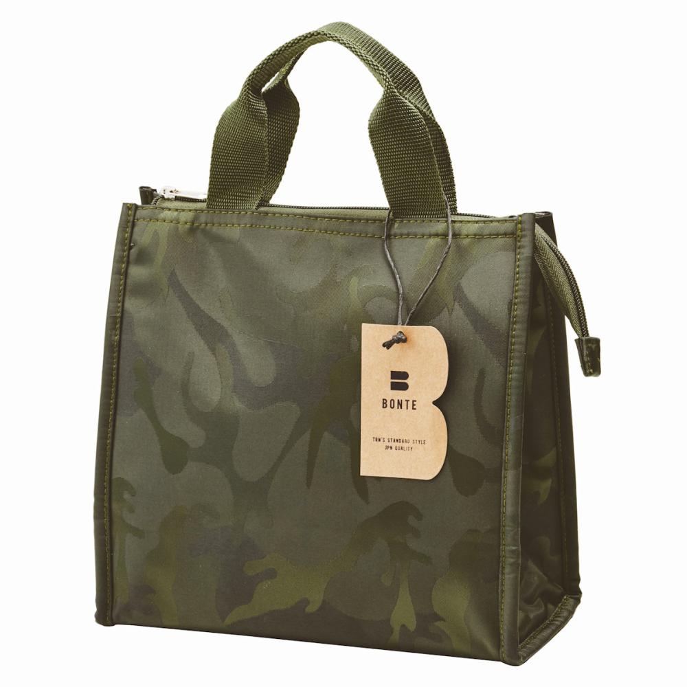 トルネ　ＢＯＮＴＥクールランチバッグ　角型　カモフラグリーン