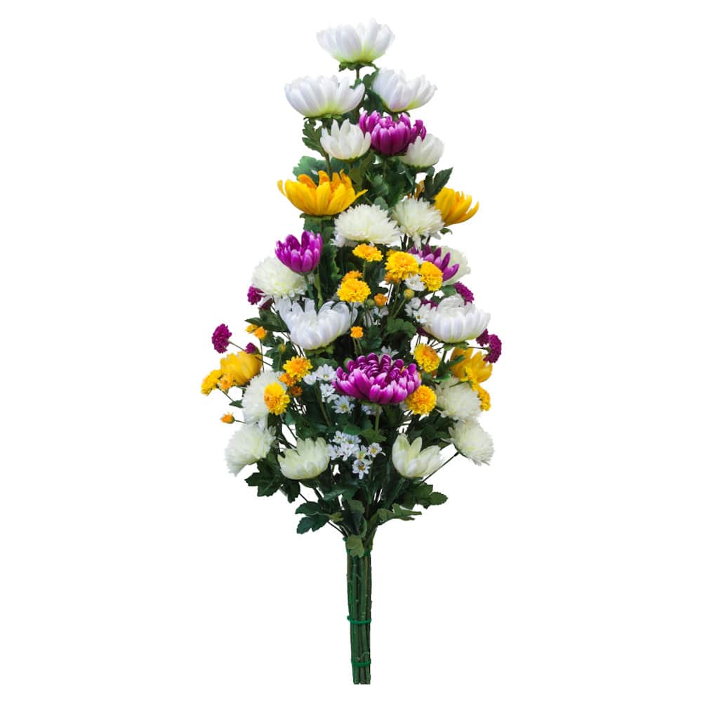 手組供花キクＭ　【大型造花仏花】