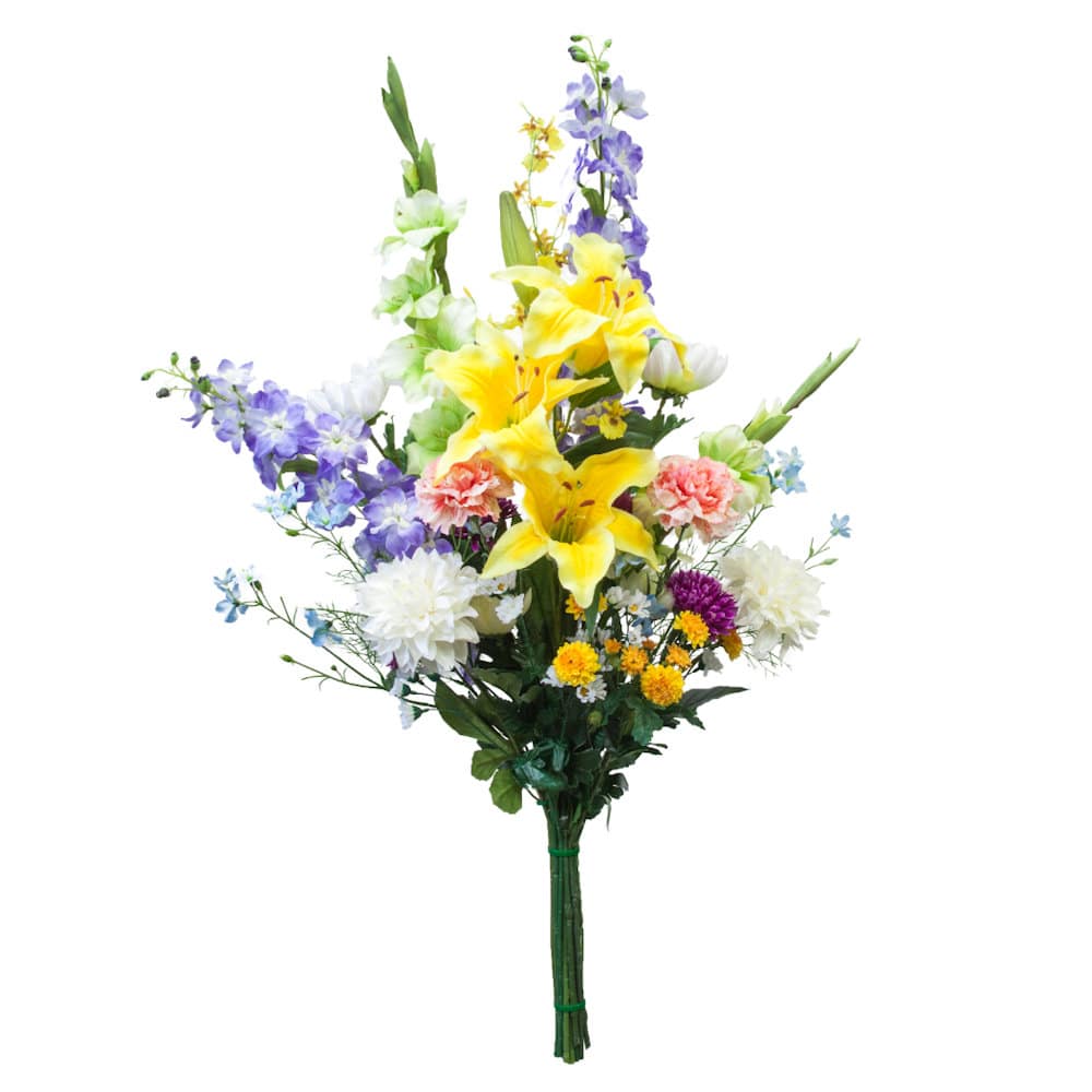 手組供花ユリＭ　【大型造花仏花】
