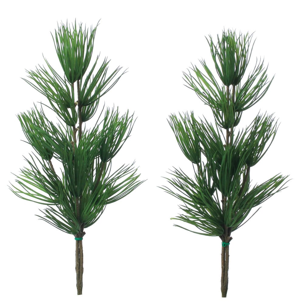 手組供花コウヤマキ１対　【大型造花葉物】