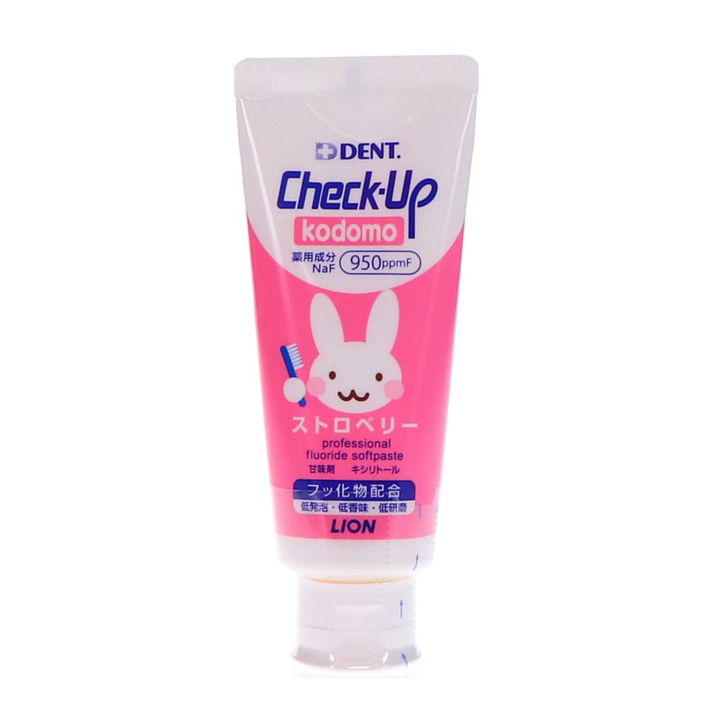 ライオン　チェックアップ　コドモハミガキ　ストロベリー　６０ｇ