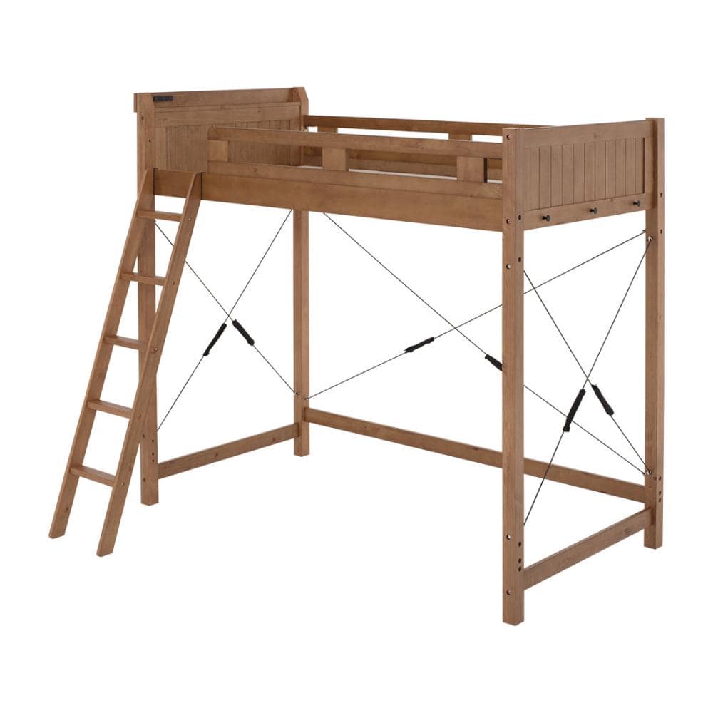 萩原　木製ロフトベッド　ライトブラウン　シングル　床下高さ１４０ｃｍ　ＭＢ－５０８２ＬＢＲＳ