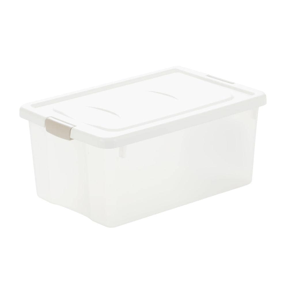 フタ付き小物ケース　Ｂ４　ホワイト　幅２８×高さ２０．７×奥行４２．８ｃｍ