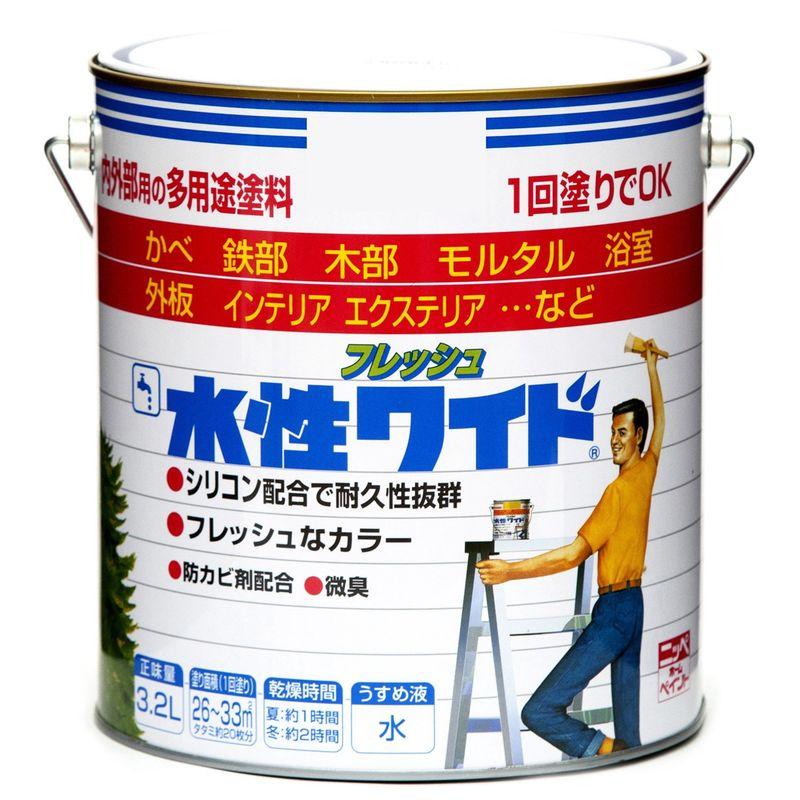 ニッペホームプロダクツ　水性フレッシュワイド　３．２Ｌ　ライトカーキー