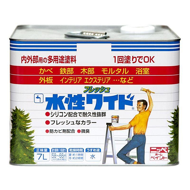 ニッペホームプロダクツ　水性フレッシュワイド　７Ｌ　ソフトアイボリー