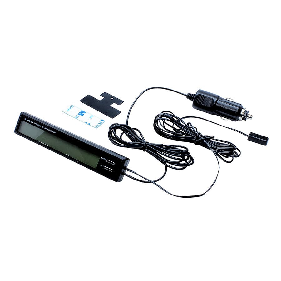 槌屋ヤック　スリムクロック＆サーモ　バッテリーチェッカー　ＺＥ－８０