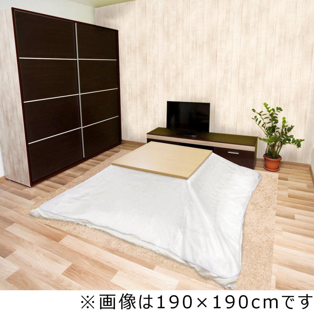 明和グラビア　ビニールこたつ上掛け　Ｎ－透明クリア　長方形　１９０×２４０ｃｍ