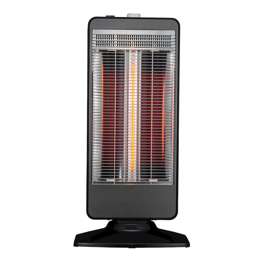 Ｊｅｎｉｘ（ジェニックス）　３灯管ハイブリットヒーター　１２００Ｗ　ブラック　ＫＹＴ－ＳＣＳ１２Ｅ（Ｋ）