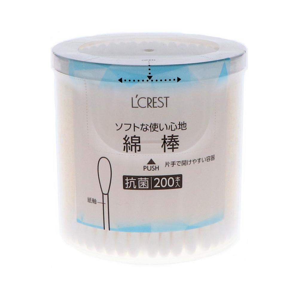 Ｌ’ＣＲＥＳＴ（ルクレスト）　抗菌綿棒　２００本入り