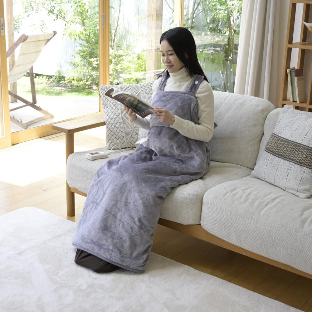 ＹＡＭＡＺＥＮ（山善）　着るこたつ　くるみケット　ラベンダーグレー　ＹＡＰＰ－４０１ＡＣ