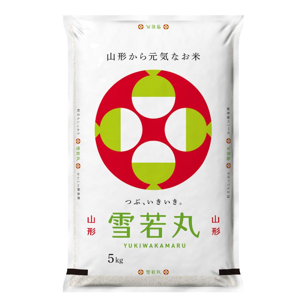 産地銘柄米袋　山形県産　雪若丸　５ｋｇ
