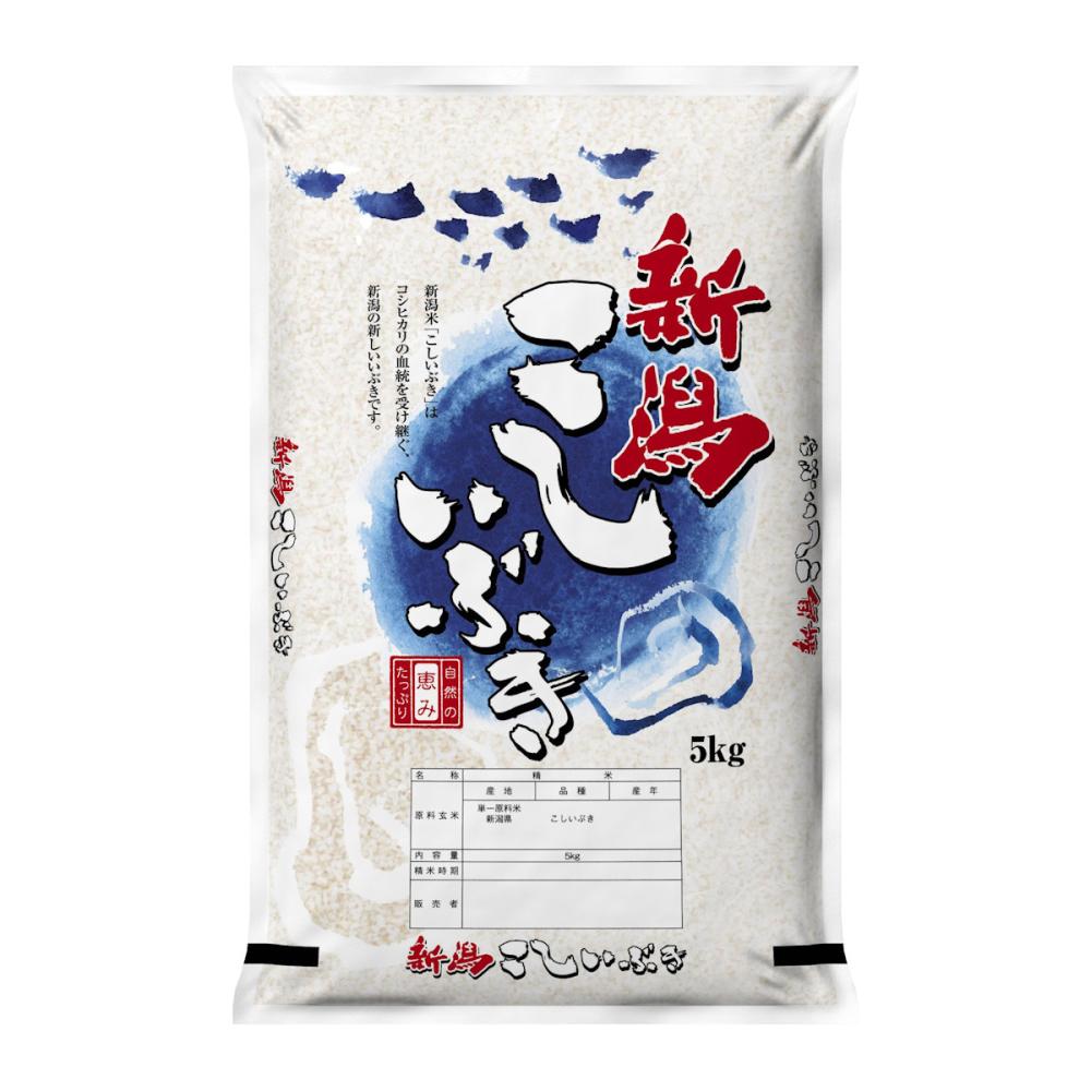 産地銘柄米袋　清風　新潟こしいぶき　５ｋｇ