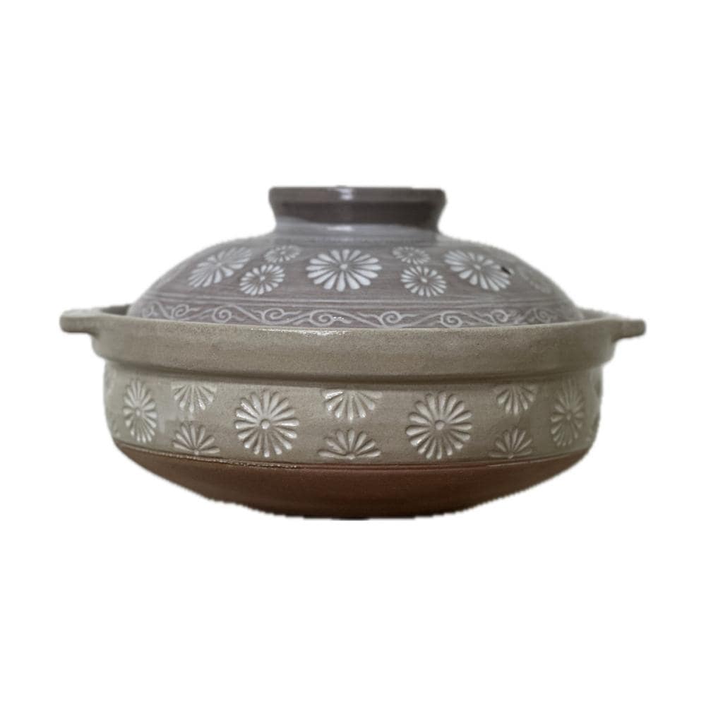 土鍋　８号　都三島　セラミックコーティング