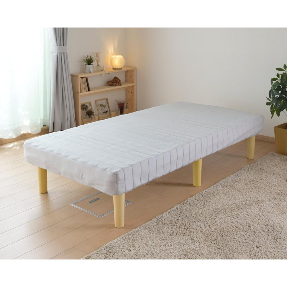 ＹＡＭＡＺＥＮ（山善）　脚付きボンネルコイルマットレス　シングル　ＳＡＭ－９７１９５ＢＨ（ＬＧＹ）