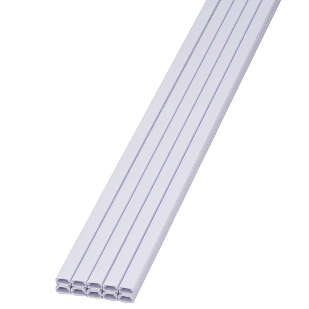 オーム電機　テープ付ＡＢＳモール　０号　１０本　白　１．８ｍ