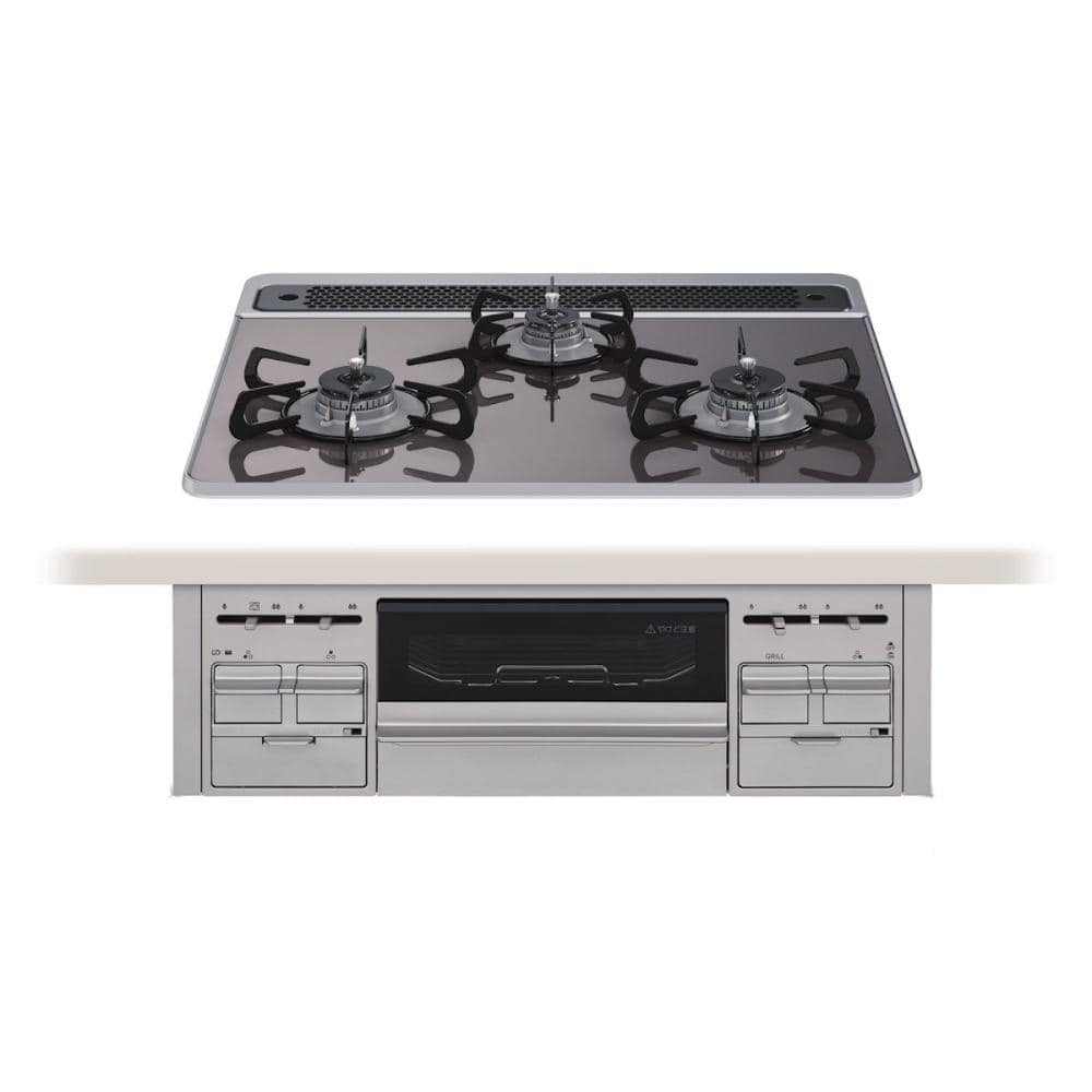 你的品牌名×パロマ　オリジナルビルトインコンロ　ハイパーガラスコートトップ　都市ガス用　ＩＣＤ６ＷＫＣＤ