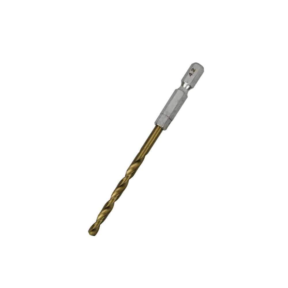 藤原産業　ＳＫ１１　六角軸Ｔｉｎ鉄ドリル　適長（ノーマル）　普通サイズ　４．２ｍｍ