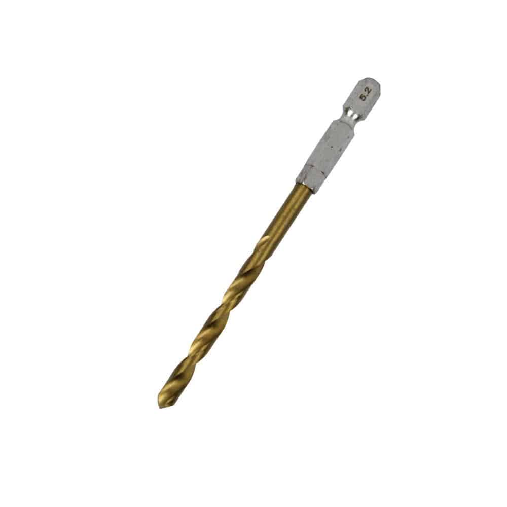 藤原産業　ＳＫ１１　六角軸Ｔｉｎ鉄ドリル　適長（ノーマル）　普通サイズ　５．２ｍｍ