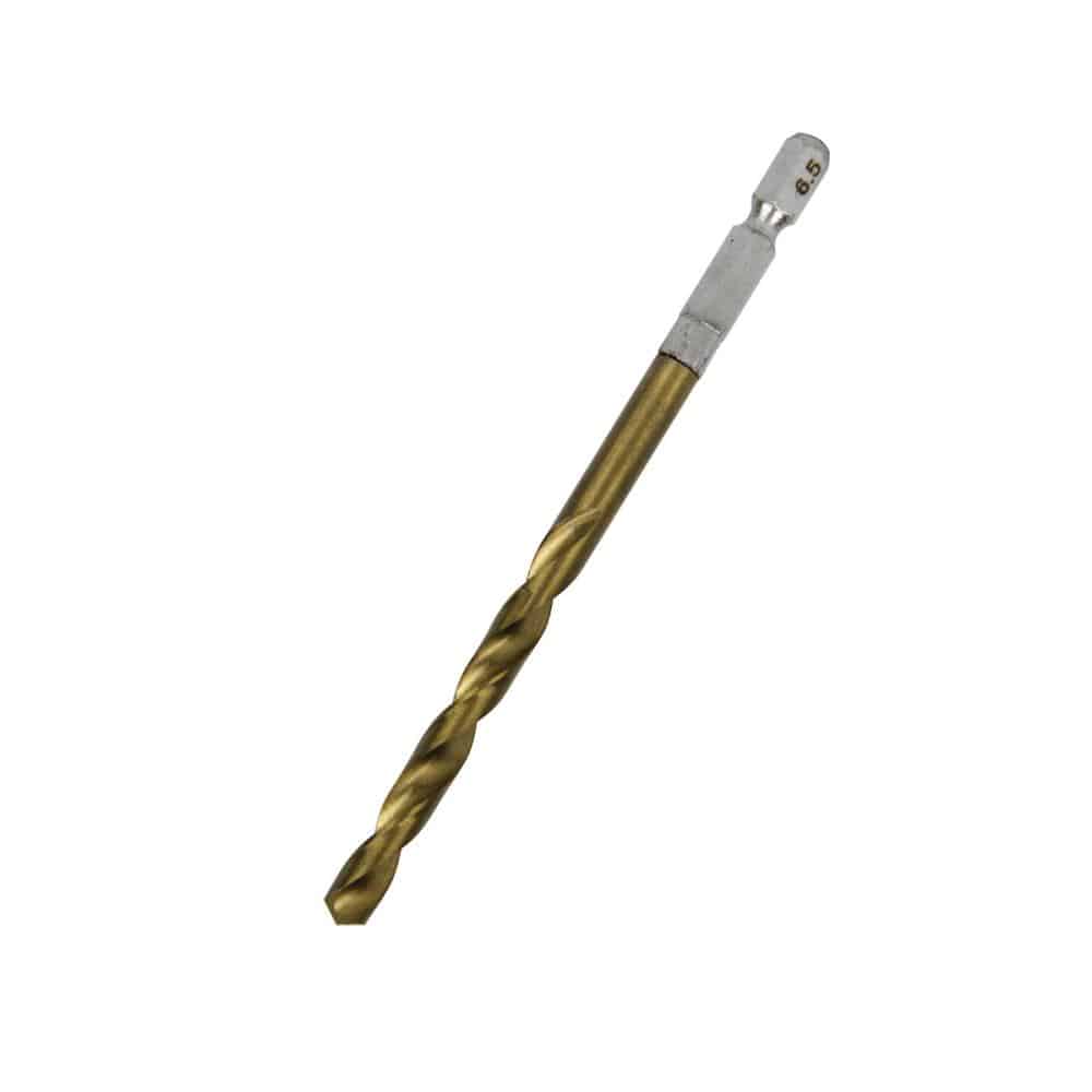 藤原産業　ＳＫ１１　六角軸Ｔｉｎ鉄ドリル　適長（ノーマル）　普通サイズ　６．５ｍｍ