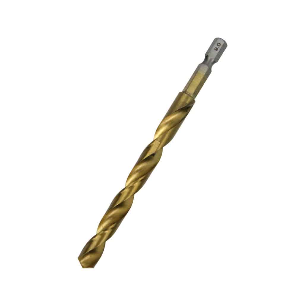 藤原産業　ＳＫ１１　六角軸Ｔｉｎ鉄ドリル　適長（ノーマル）　普通サイズ　９．０ｍｍ