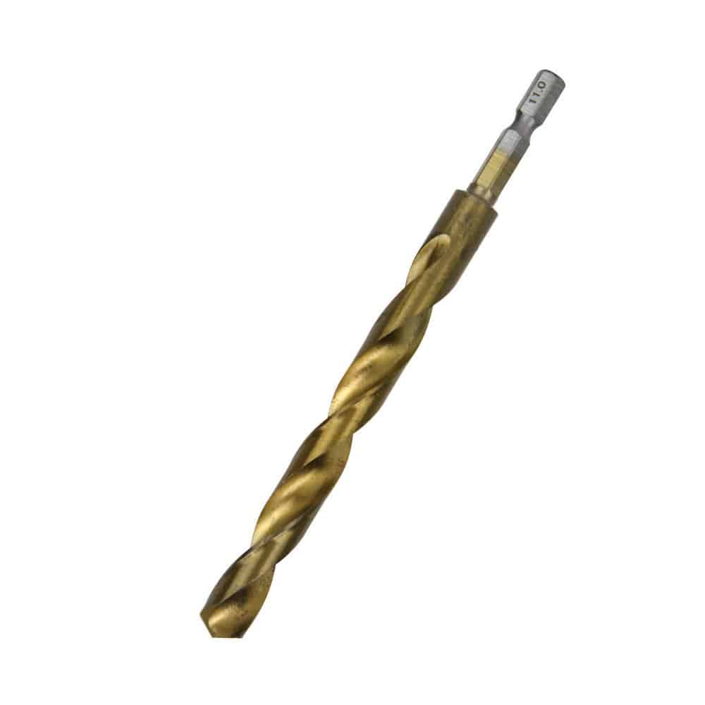 藤原産業　ＳＫ１１　六角軸Ｔｉｎ鉄ドリル　適長（ノーマル）　普通サイズ　１１．０ｍｍ