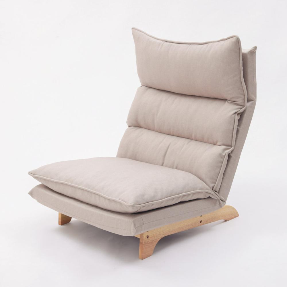 セルタン　ダブルクッションローソファ　１人掛け　ダリアンベージュ　Ａ１４２８ａ－ａ－５６０ＢＥ